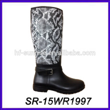 women high heel boot new pu upper rain boot